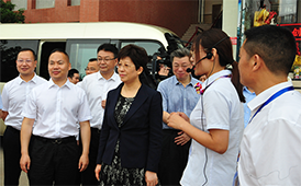 合肥市市长凌云调研中国东方教育集团